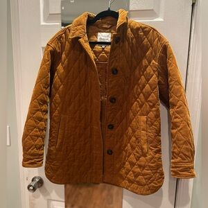 Madewell light brown button down corduroy jacket size small